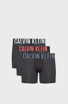 Мужские черные боксеры (3 шт) BOXER BRIEF Черный XL Calvin Klein 000NB3612A