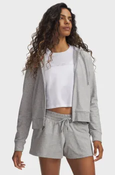 Женское серое худи Sport Terry FZ Серый S Under Armour 6011017-011