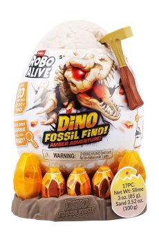 Интерактивный игровой набор-сюрприз Pets & Robo Alive Янтарные раскопки динозавра, от 5 лет, 17 элементов (71153)