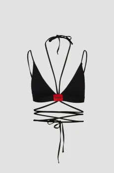 Женский черный лиф от купальника Черный S HUGO 50510826;001