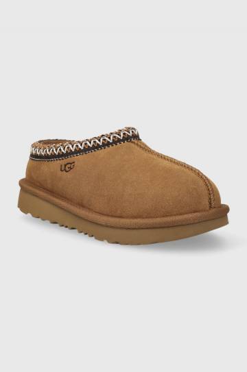 Детские замшевые тапочки UGG T TASMAN II цвет бежевый 1019066T Детские замшевые тапочки UGG T TASMAN II цвет бежевый 1019066T