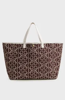 Женская коричневая сумка с узором AOP CANVAS Коричневый ONESIZE Gant 4975139