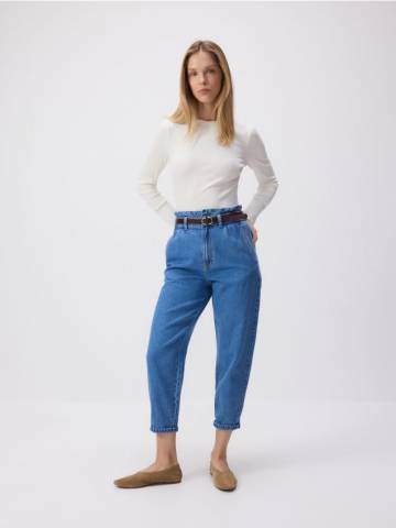 Reserved - LADIES` JEANS TROUSERS & BELT - синій - YT190-50J Reserved - LADIES` JEANS TROUSERS & BELT - синій - YT190-50J