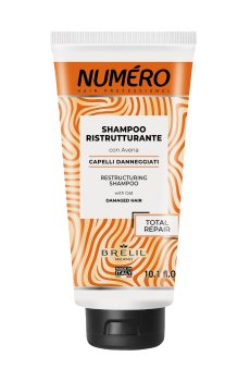 Восстанавливающий шампунь для волос Brelil Numero Restructuring Shampoo с экстрактом овса, 300 мл