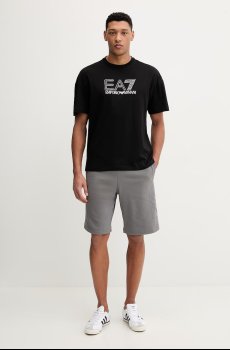 Хлопковые шорты EA7 Emporio Armani