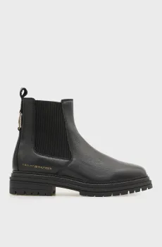 Женские черные кожаные челси EMBOSS Черный 40 Tommy Hilfiger FW0FW09559