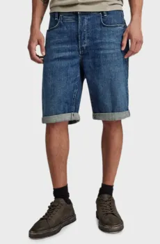 Мужские темно-синие джинсовые шорты Синий 29 G-Star RAW D10064,D594