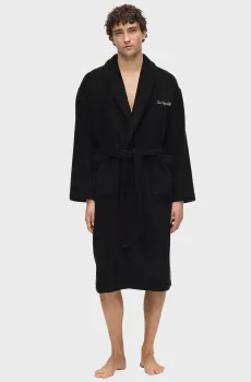 Мужской черный халат Черный M-L Karl Lagerfeld B1M45016;999