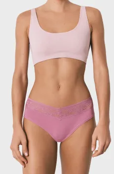 Женские розовые трусики Розовый XL womensecret 873026
