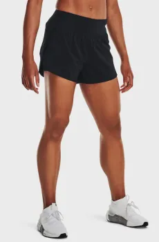 Женские черные шорты Flex Woven 2-in-1 Short Черный L Under Armour 1376936-001