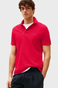Мужское красное поло TONAL MONOTYPE Красный XL Tommy Hilfiger MW0MW38456