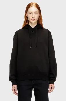 Женское черное худи F-NORMY-HOOD-OD Черный XS Diesel A21725 0GSBP