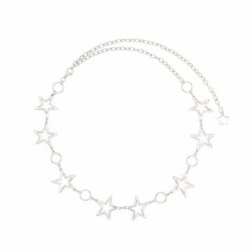 Cropp - Ремінь з ланцюжком - срібний Cropp - Ремінь з ланцюжком - срібний