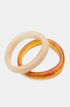 Браслети типу bangle набір 2 шт. - різнобарвний