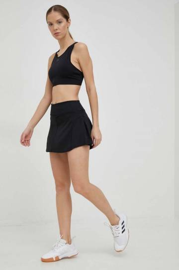 Юбка adidas Performance цвет чёрный mini расклешённая Юбка adidas Performance цвет чёрный mini расклешённая