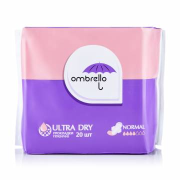 Прокладки для критических дней Ombrello Ultra Soft Normal, 20 шт Прокладки для критических дней Ombrello Ultra Soft Normal, 20 шт