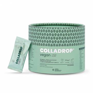 Веганский коллаген Aura Herbals Colladrop Vegan Collagen Booster Vollagen 2000 мг, со вкусом лимона, в порошке, 30 шт Веганский коллаген Aura Herbals Colladrop Vegan Collagen Booster Vollagen 2000 мг, со вкусом лимона, в порошке, 30 шт