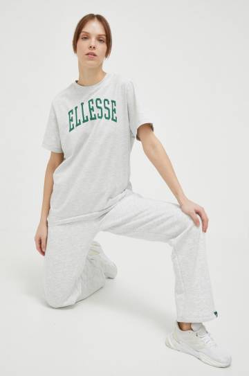 Хлопковая футболка Ellesse цвет серый SGR17859-LIGHTGREY Хлопковая футболка Ellesse цвет серый SGR17859-LIGHTGREY
