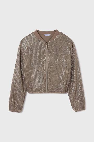 Детская кофта Mayoral цвет золотой однотонная 7474