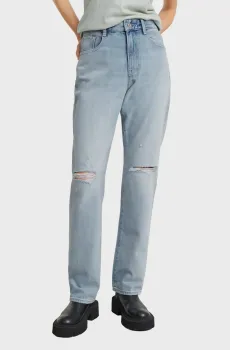 Женские голубые джинсы Viktoria High Straight Wmn Голубой 24-30 G-Star RAW D23959,D499