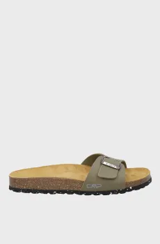 Женские оливковые слайдеры ECO ELYS SLIPPER Оливковый 36 CMP 3Q95846-E663