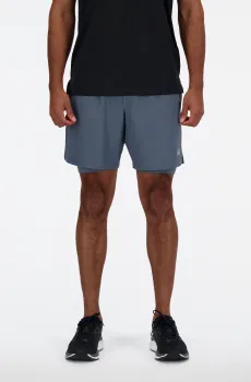 Мужские серые шорты AC Lined 7" Серый M New Balance MS41288GT