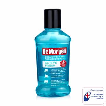 Ополаскиватель для полости рта Dr.Morgen Active Fresh, 250 мл Ополаскиватель для полости рта Dr.Morgen Active Fresh, 250 мл