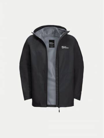 Jack Wolfskin Дощовик Highest Peak 1115134 Чорний Regular Fit Jack Wolfskin Дощовик Highest Peak 1115134 Чорний Regular Fit