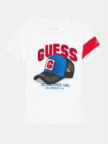 Guess Футболка N4YI04 K8HM4 Білий Regular Fit Guess Футболка N4YI04 K8HM4 Білий Regular Fit