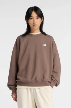 Женский коричневый свитшот Sport Essentials French Terry Crew Коричневый L New Balance WT41508ABP