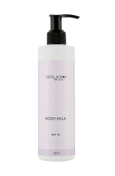 Уценка! Молочко для тела Epilax Silk Touch Body Milk Bubble Gum SPF 15, с пантенолом, 250 мл