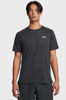 Мужская серая футболка UA RUN TRAIL TEE Серый S Under Armour 1383239-016