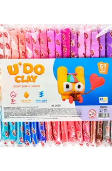 Маса для ліплення Strateg U DO Clay 51 шт (4823113890384)