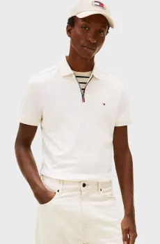 Мужское белое поло LIQUID Белый XL Tommy Hilfiger MW0MW41613