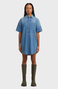 Женское синее джинсовое платье Relaxed Синий XS G-Star RAW D26628,D946