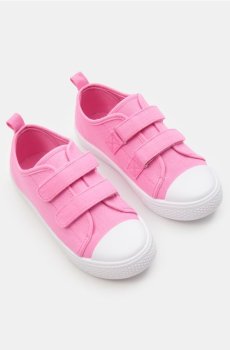 Текстильные кеды - яскраво-рожевий