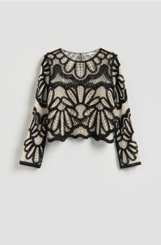 Reserved - Ажурний топ - різнобарвний - 375HT-MLC