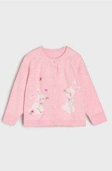 Бавовняний кардиган - пастельний рожевий