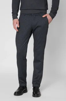 Мужские темно-синие брюки с узором Синий 35-32 Pierre Cardin PC.-C3 33730.2020