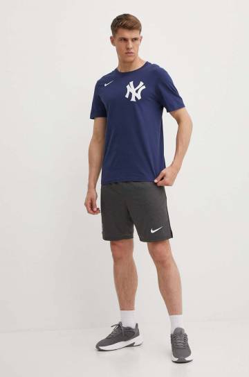 Футболка Nike New York Yankees мужская цвет синий с принтом Футболка Nike New York Yankees мужская цвет синий с принтом