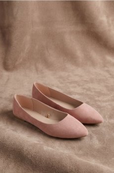 Балетки зі штучної замші - рожевувато-ліловий