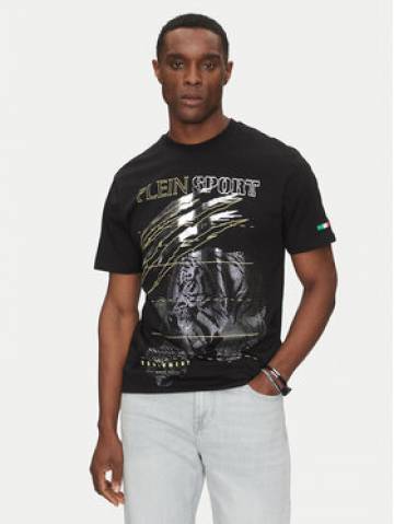 Plein Sport Футболка SAEC MTK8006 STE001N Чорний Regular Fit Plein Sport Футболка SAEC MTK8006 STE001N Чорний Regular Fit