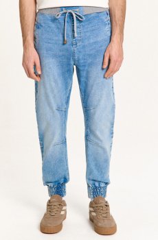 Cropp - Джинсові джогери - синій