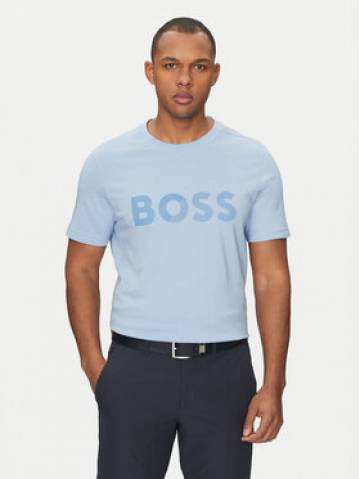 BOSS Футболка Tape Logo 50530990 Голубий Regular Fit BOSS Футболка Tape Logo 50530990 Голубий Regular Fit