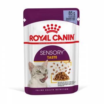 Влажный корм для взрослых кошек Royal Canin Sensory Taste кусочки в желе, стимулирует вкус, 85 г (15280010)