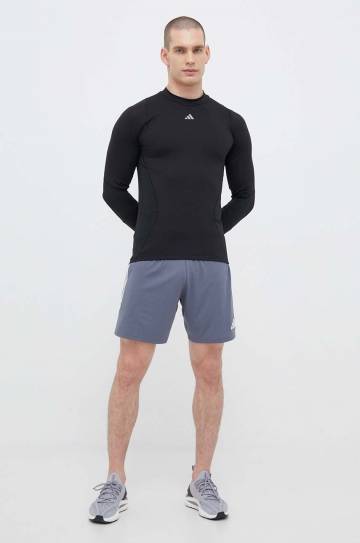 Лонгслив для тренировок adidas Performance Techfit COLD.RDY цвет чёрный однотонный Лонгслив для тренировок adidas Performance Techfit COLD.RDY цвет чёрный однотонный