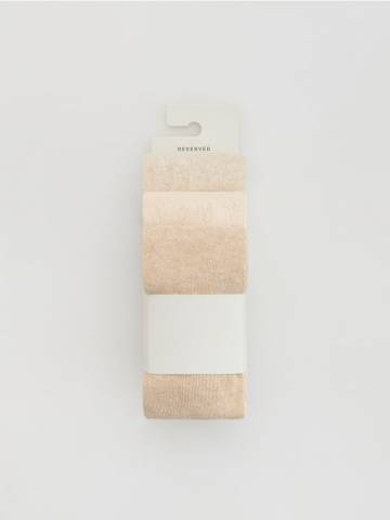 Reserved - Бавовняні колготки 3 шт. - нюдовий - 319GU-02X