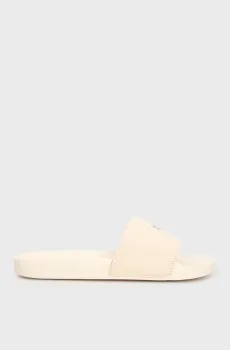 Женские бежевые слайдеры MONOGRAM HARDWARE Бежевый 40 Calvin Klein YW0YW01713