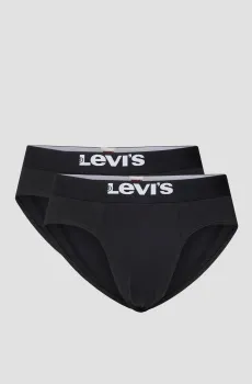 Мужские черные брифы (2 шт) Черный XL Levi’s® 701223909;001