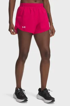 Женские малиновые шорты UA Fly By 3 Shorts Малиновый XS Under Armour 1382438-681